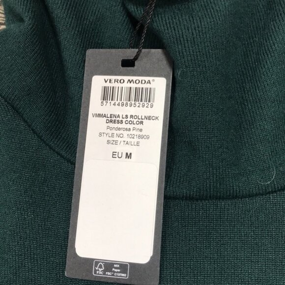 VERO MODA  MALENA HIGH NECK DRESS - Picture 4 of 7